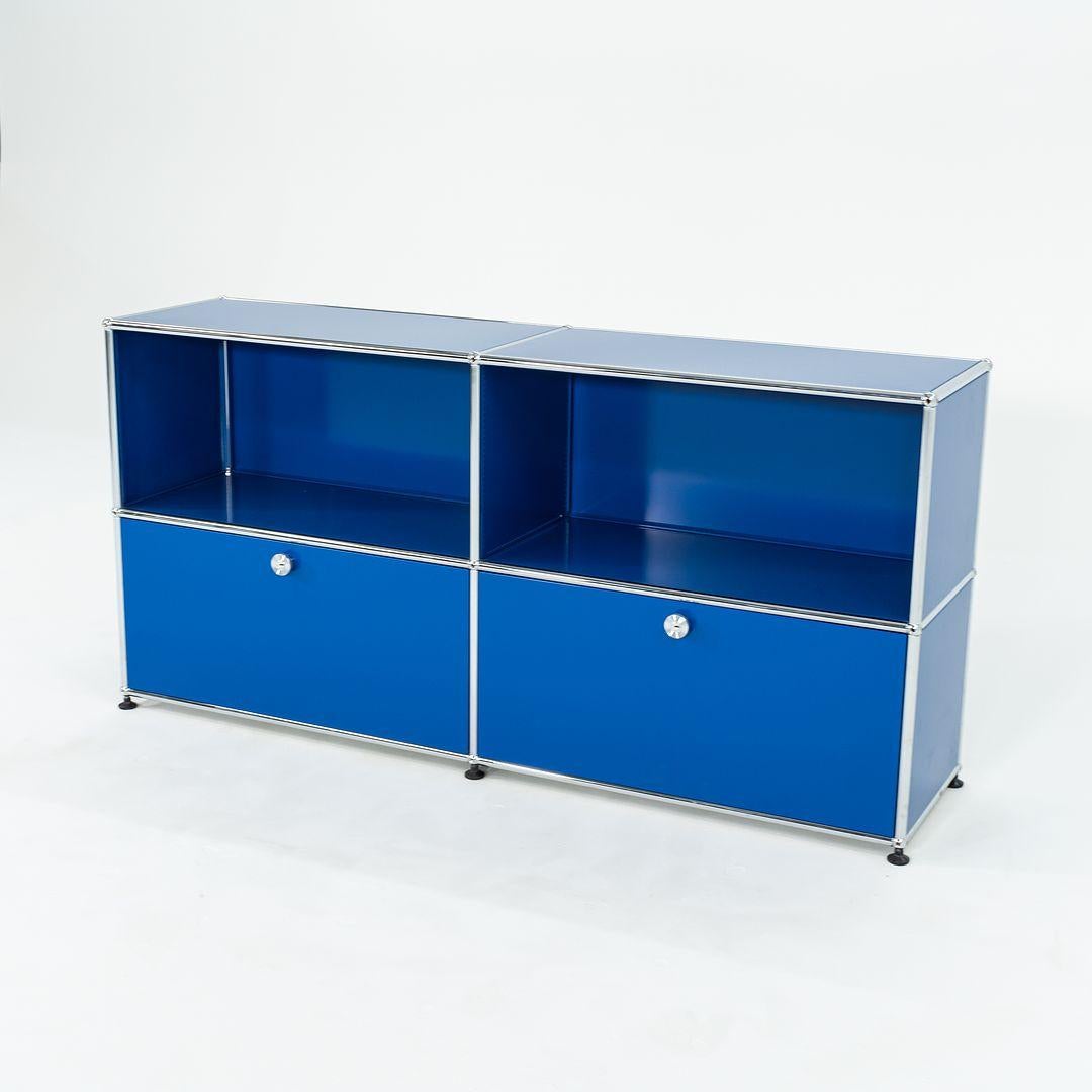 XXI secolo e contemporaneo Usm Haller 2000 Blu C2A Credenza / Armadio con 2x cassetti estraibili in vendita