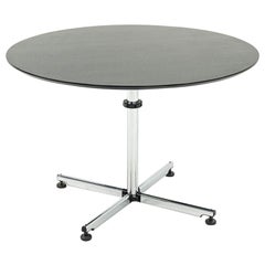 Used 2000s USM Haller Kitos Dining / Meeting Tables 43" Round Black Wood Top 5x Avail