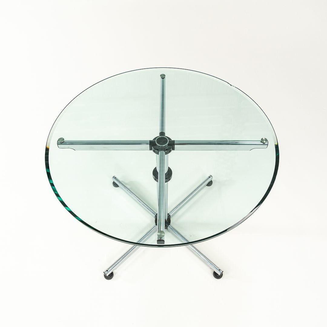 Années 2000 Usm Haller Table ronde en verre Kitos avec plateau de 35 pouces en vente 3