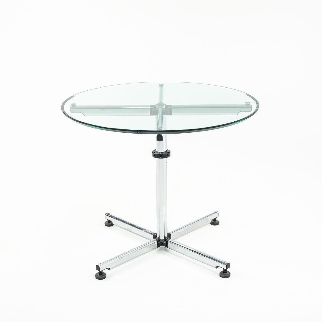 XXIe siècle et contemporain Années 2000 Usm Haller Table ronde en verre Kitos avec plateau de 35 pouces en vente