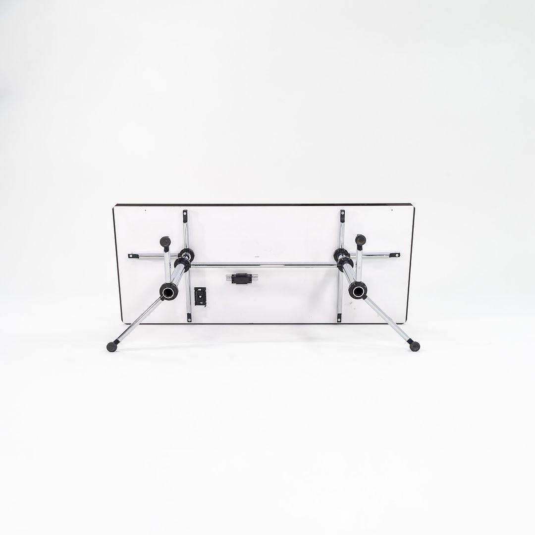 Contemporary 2000s USM Haller Kitos White Laminate and Chrome Table / Desk 68x30