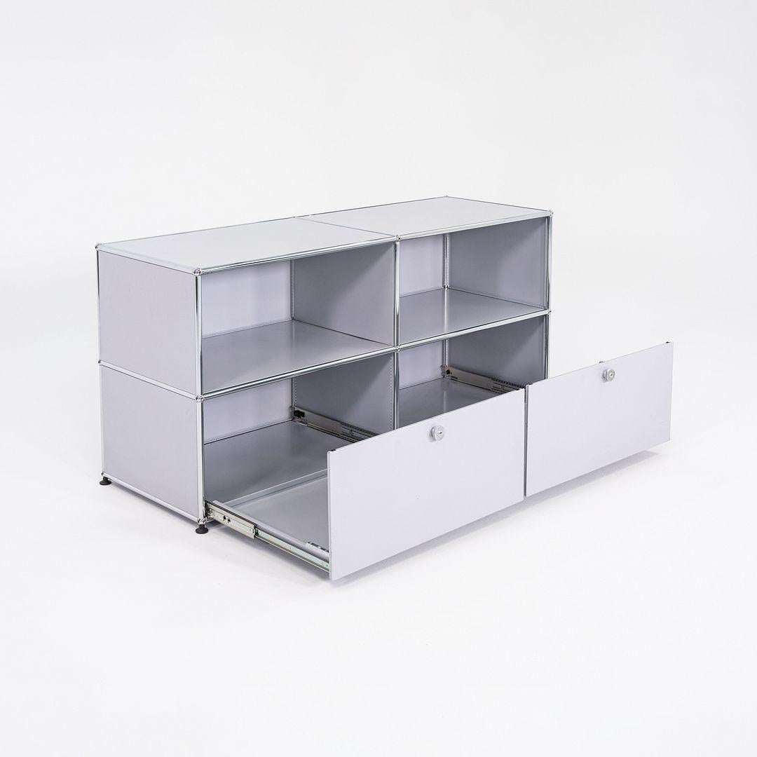 Modern 2000s USM Haller Second Cycle Credenza C2A Matte Silver 20D x 60W x 30H