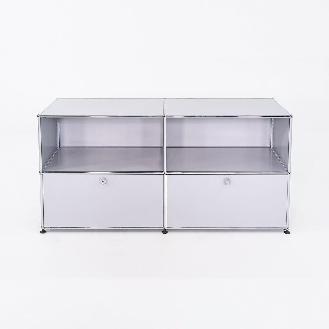 Swiss 2000s USM Haller Second Cycle Credenza C2A Matte Silver 20D x 60W x 30H