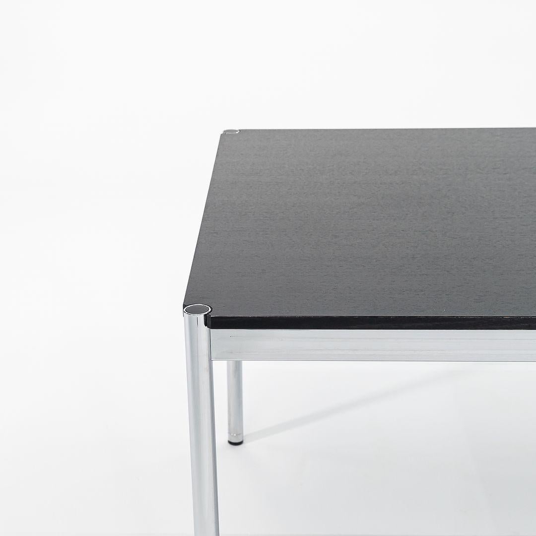 2000s USM Haller T 79 x 39 in Dining Table / Desk with Ebonized Wood Top For Sale 3