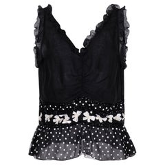 2000s Valentino Black Tank Top