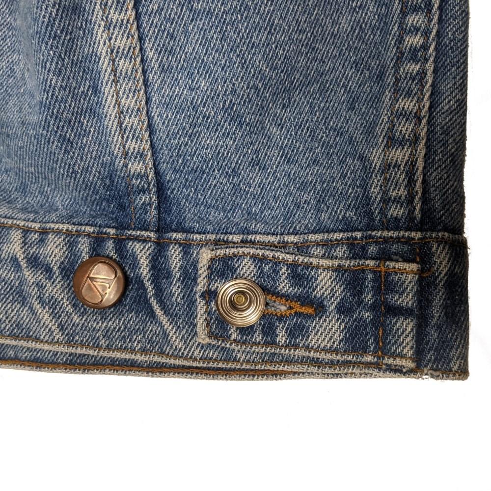 2000s Valentino Jeans Vintage blue cotton denim jacket In Good Condition In Lugo (RA), IT
