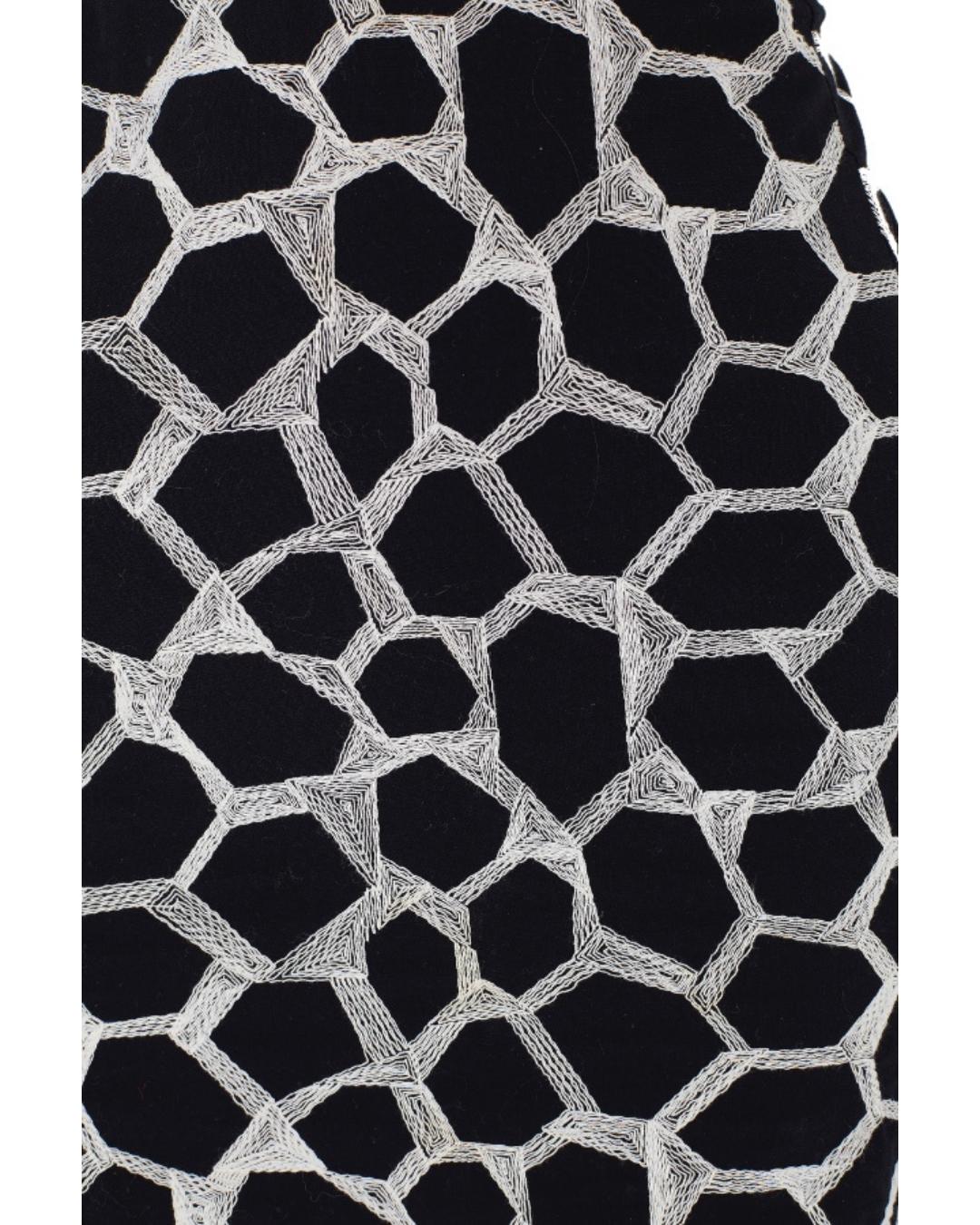 De las mujeres 2000s Valentino Vestido Monocromo de Algodón Bordado en venta