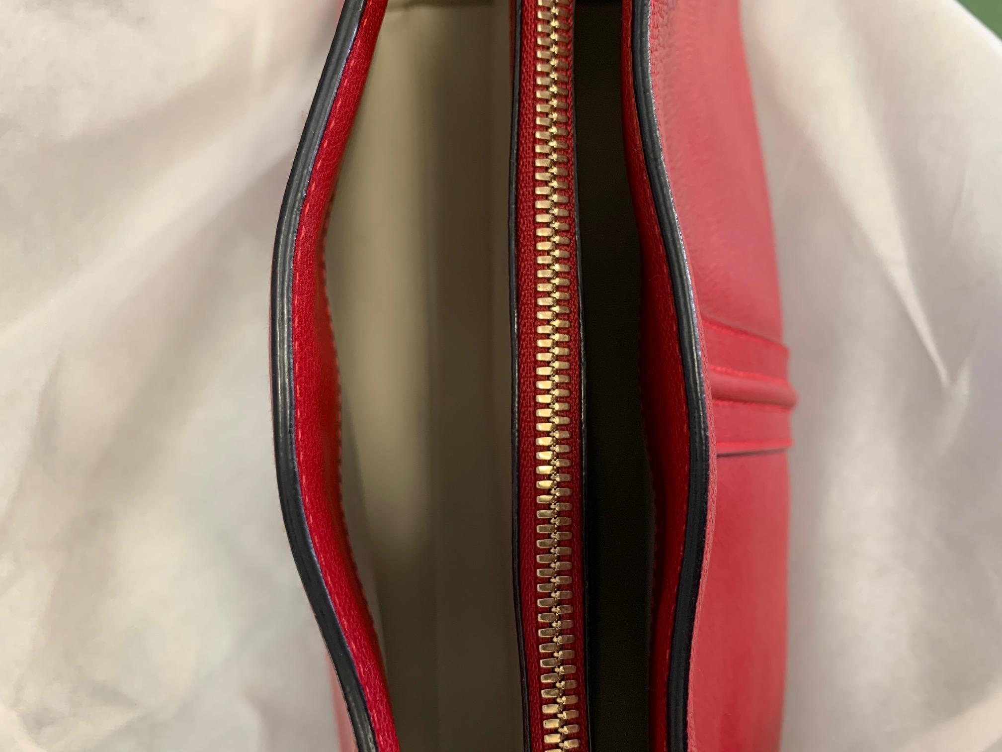 2000s Valextra Red Leather Bag 13