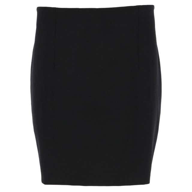2000s Versace Black Mini Skirt For Sale at 1stDibs