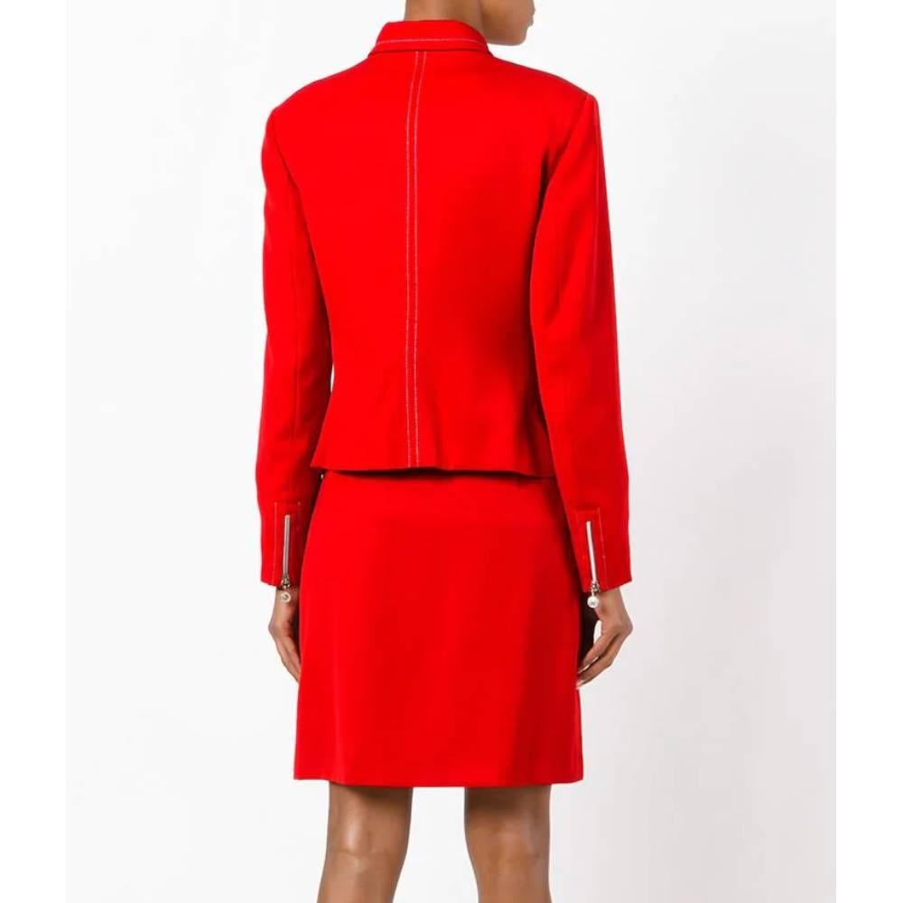 Women's 2000s  Versace Red Suit