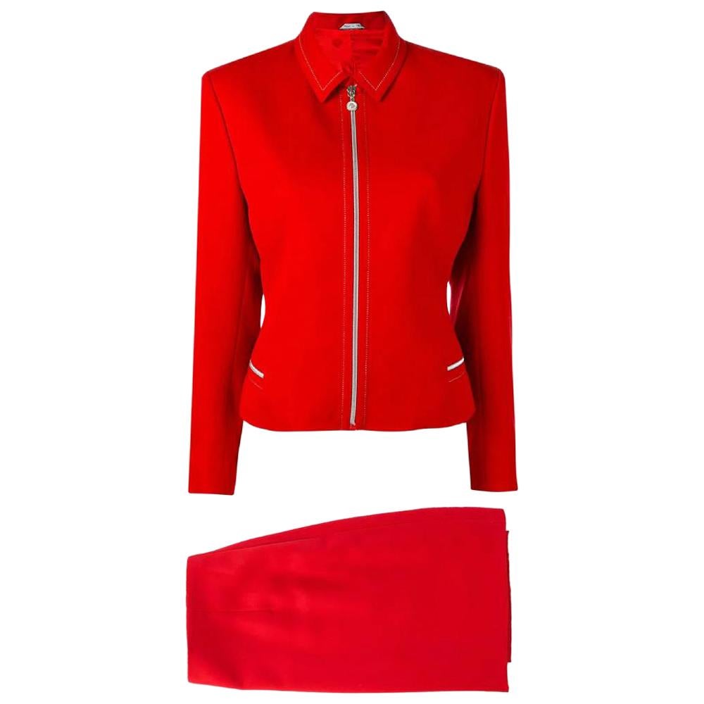 2000s  Versace Red Suit