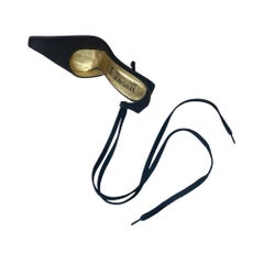 2000er Versace Satin-Spitzenschuhe mit Absatz (37)