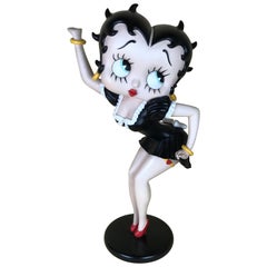 Statua in resina della cameriera Betty Boop degli anni 2000 di Fleischer Studios Made in USA