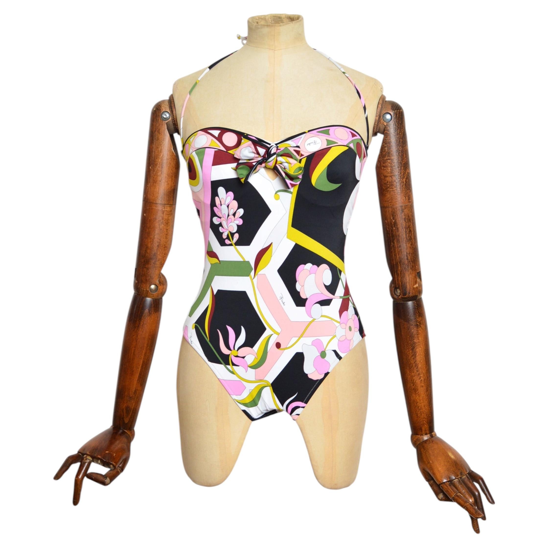 Vintage-Einteiler von Emilio Pucci aus den 2000er Jahren / Badeanzug / Schwimmanzug