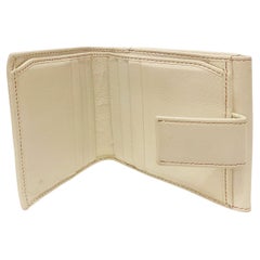 2000s Vintage Gucci Tom Ford Blondie Studded White Leather Wallet