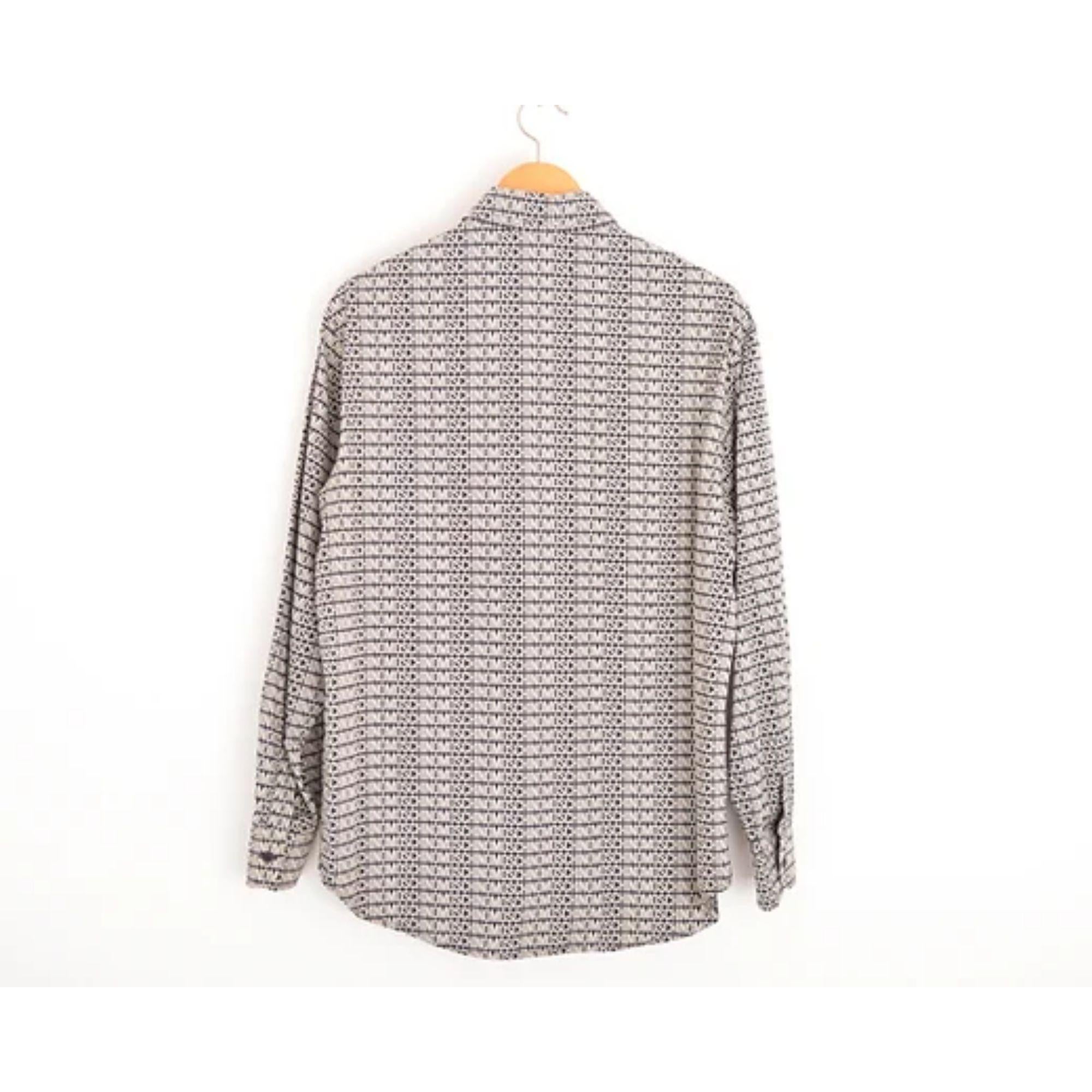 Gray 2000's Vintage Moschino 'Spell Out' Long Sleeve Charcoal Off White Logo Shirt For Sale
