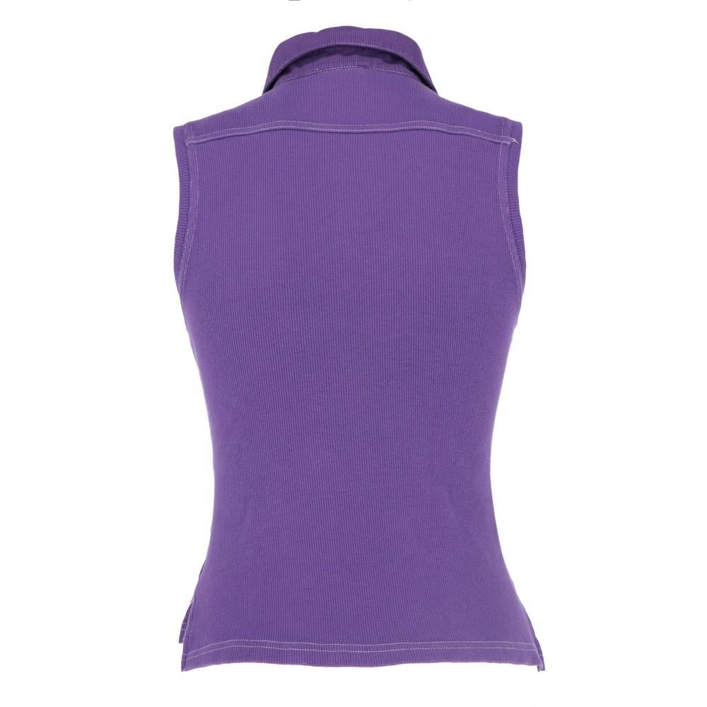Vivienne Westwood purple cotton sleeveless top. Classic collar polo and logo embroidered on the heart. 


Years: 2000s



Size:  L  ( 38/40 IT)

Flat measurements :

Height: 47 cm
Bust: 35 cm