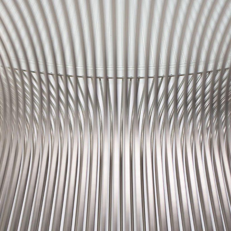 Modern 2000s Warren Platner for Knoll Coffee Table in Polished Nickel and Glass, 42