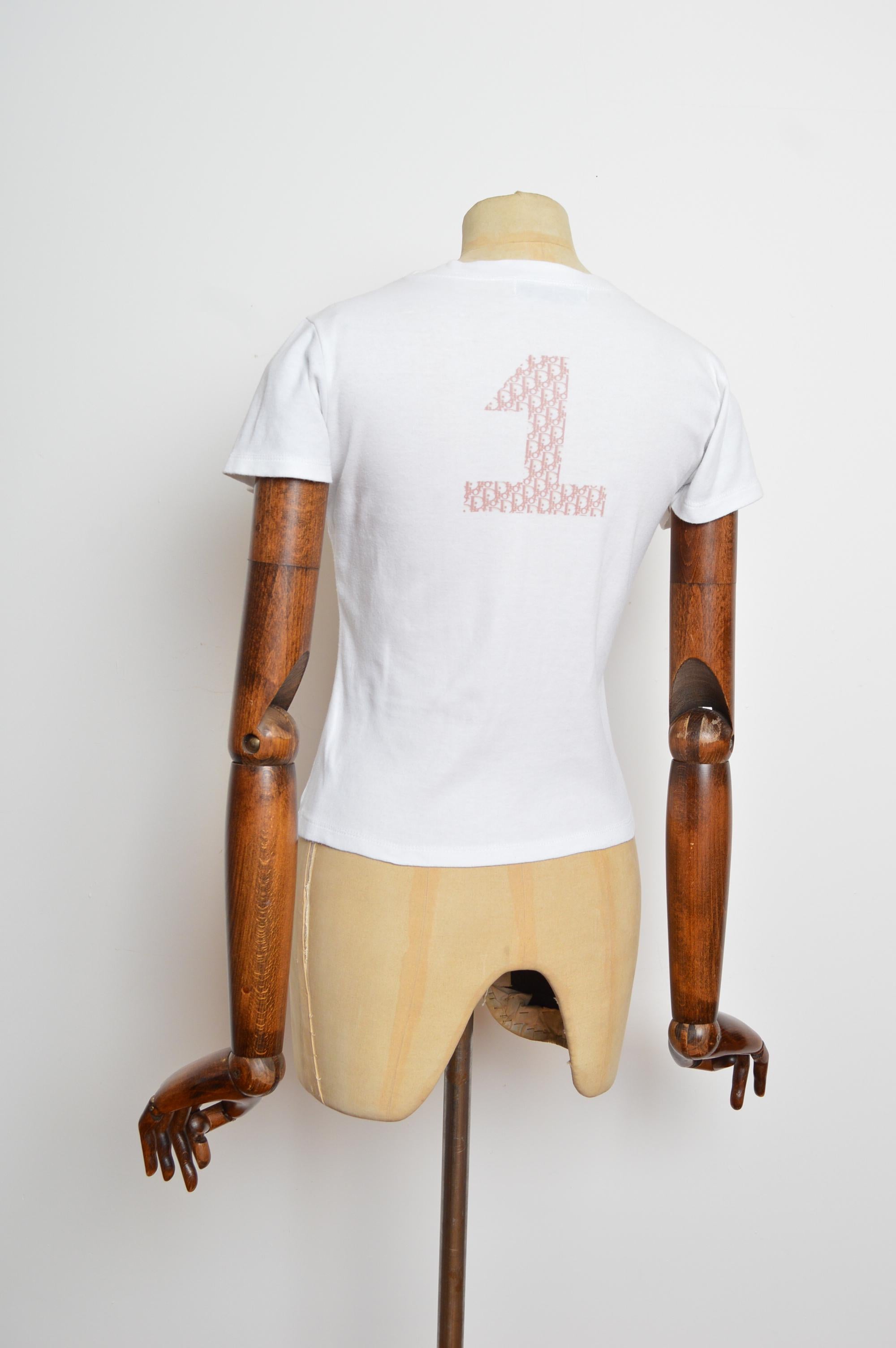 2000's Y2K Christian Dior by John Galliano J'adore Dior Baby Tee