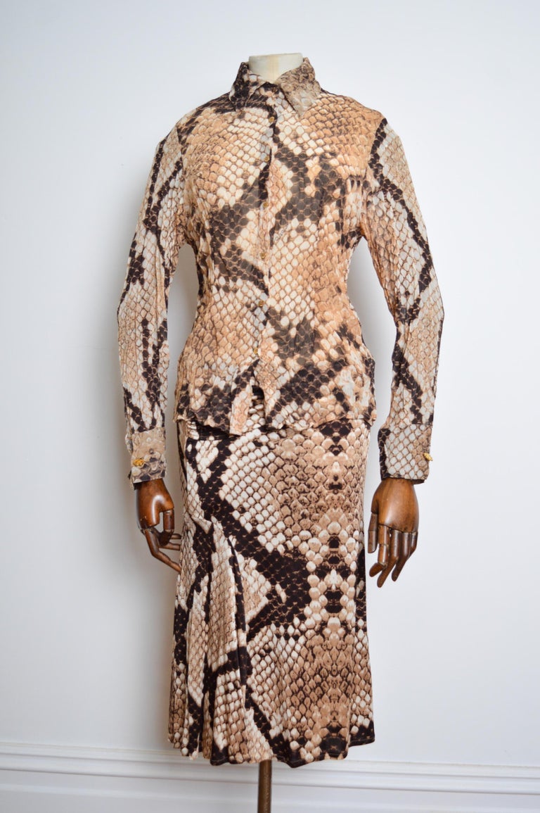 Snake Maglia Roberto Cavalli Prezzo Camicia Di Lusso Da Uomo