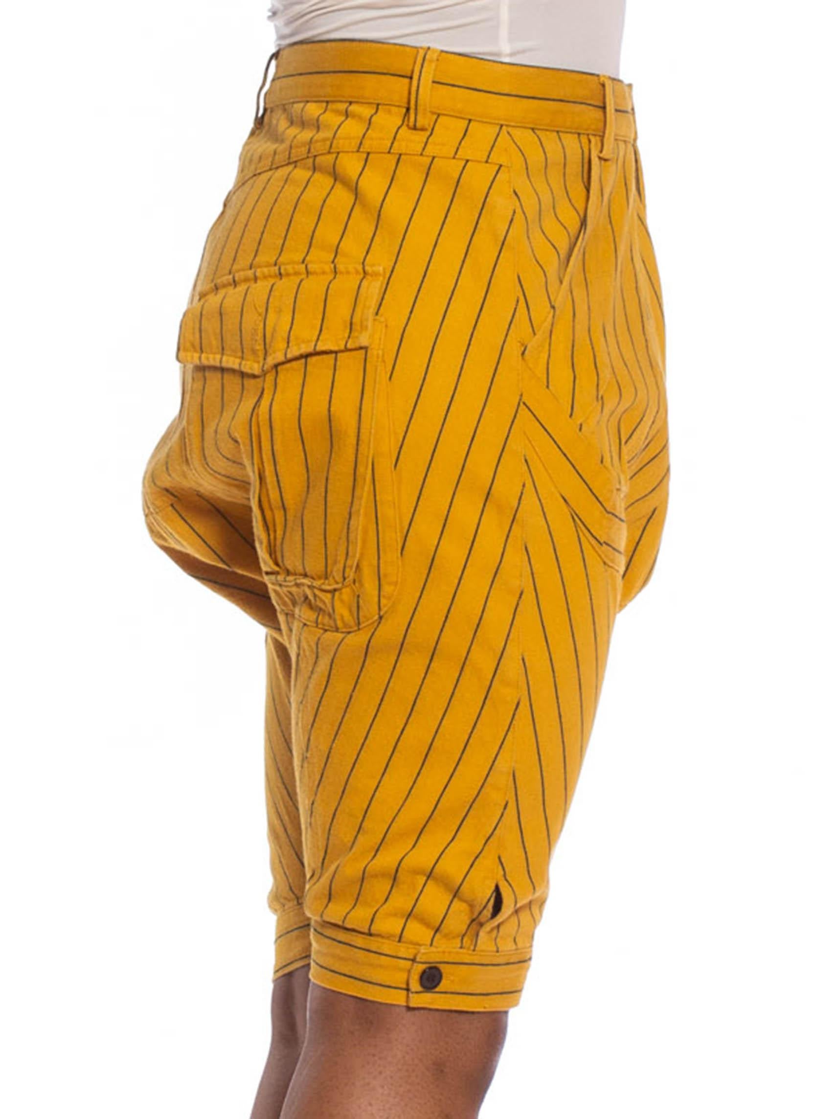 2000S Yellow Ochre Cotton Rare Early Henrik Vibskov Pants For Sale 2