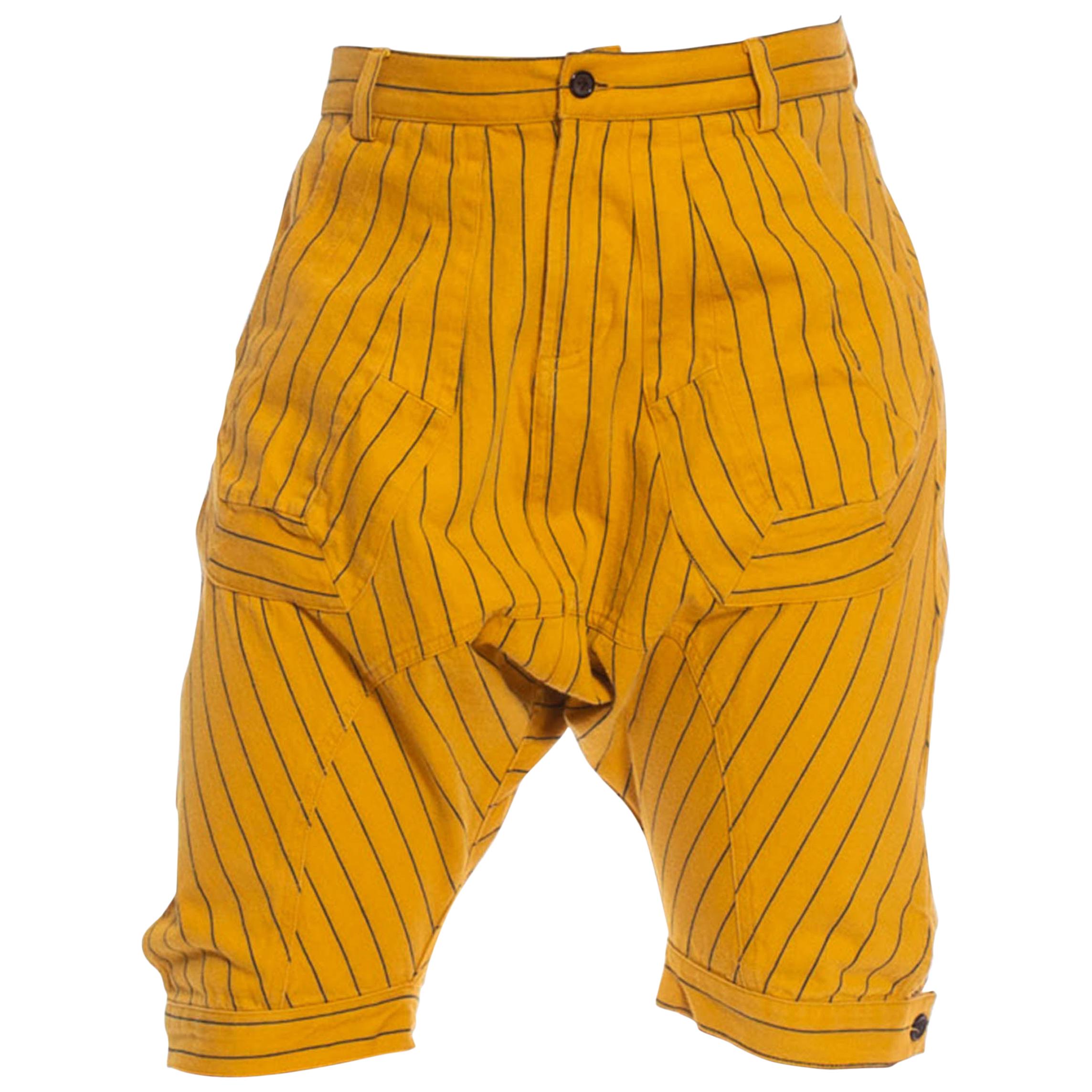2000S Yellow Ochre Cotton Rare Early Henrik Vibskov Pants