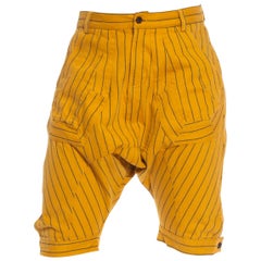2000S Pantaloni Henrik Vibskov in cotone giallo ocra, rari e precoci
