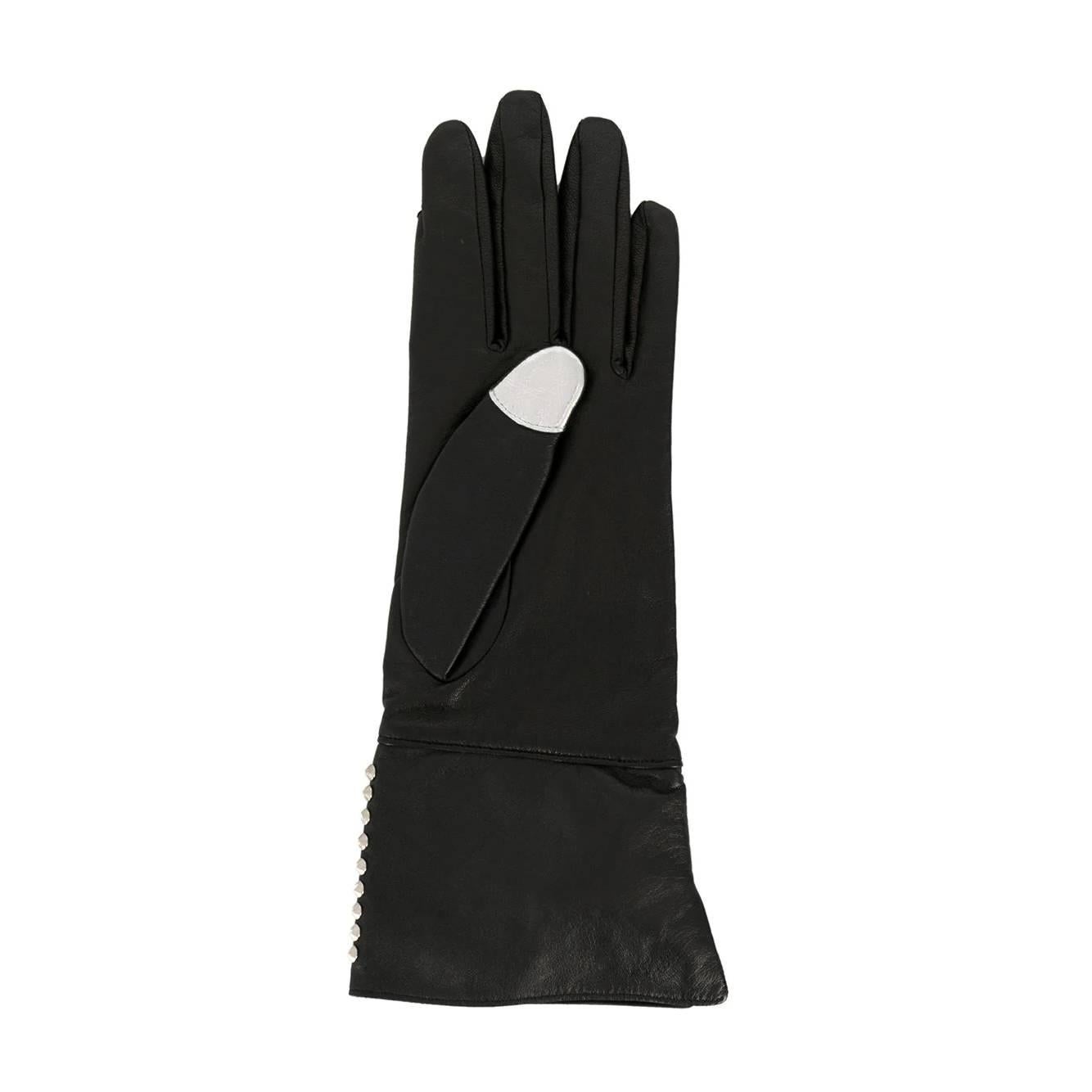 2000s Yohji Yamamoto Leather Gloves In Excellent Condition For Sale In Lugo (RA), IT