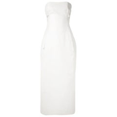 2000s  Yohji Yamamoto White Cotton Sleeveless Dress