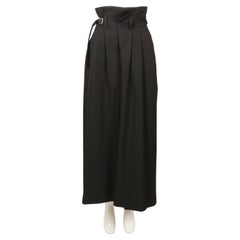 2000's Y's Pink Label by Takeshi Kosaka Schwarzes weites Bein Ultra High Rise Hose