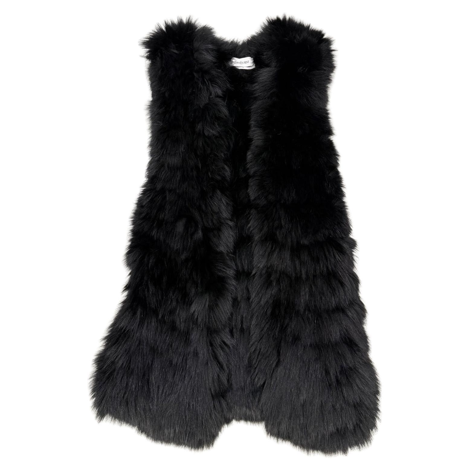 2000s Yves Saint Laurent by Tom Ford real fur vest