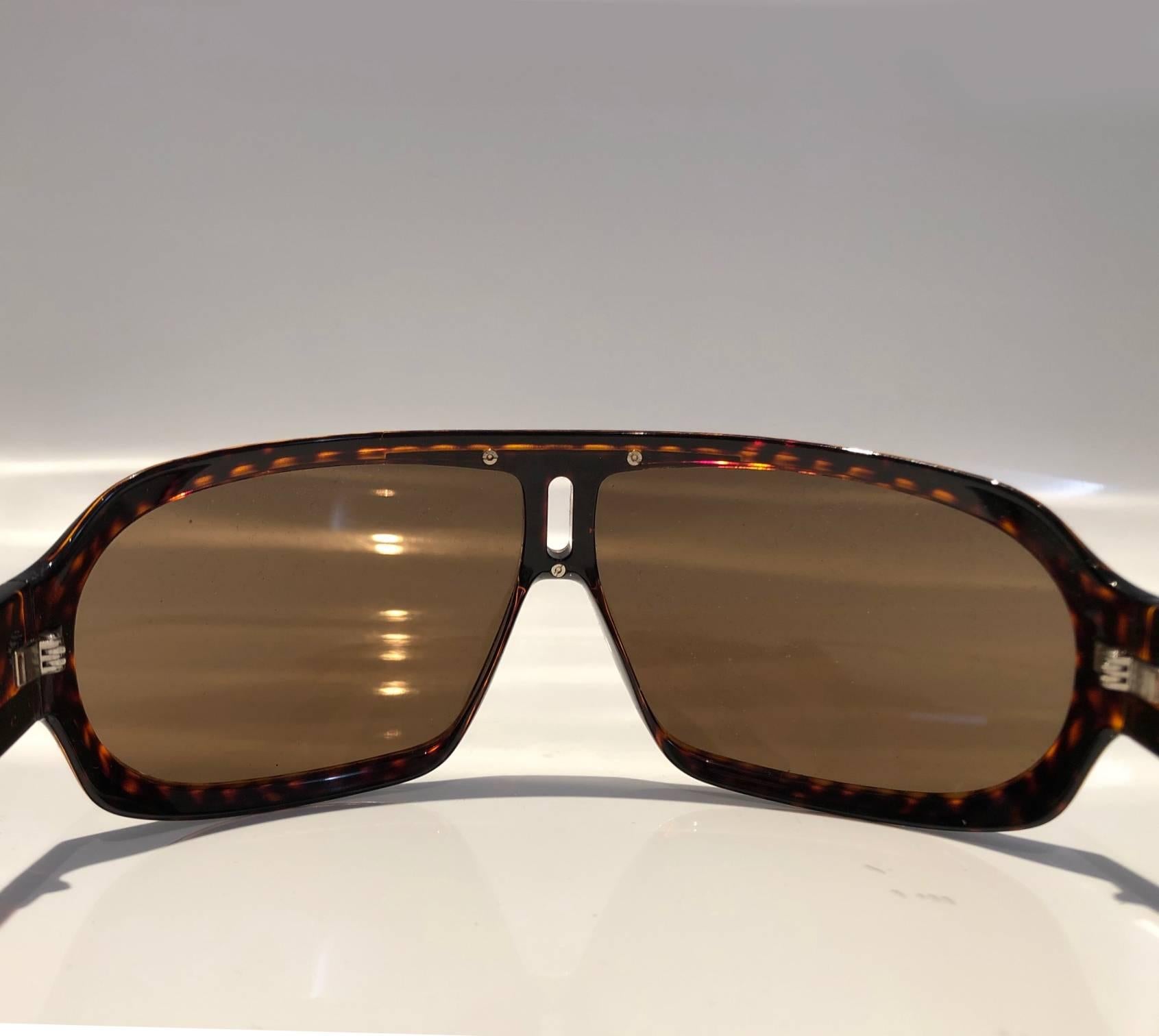 2000er Jahre Yves Saint Laurent Havana Braun 2199/s Maske Sonnenbrille 5