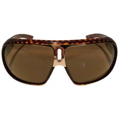 2000er Jahre Yves Saint Laurent Havana Braun 2199/s Maske Sonnenbrille