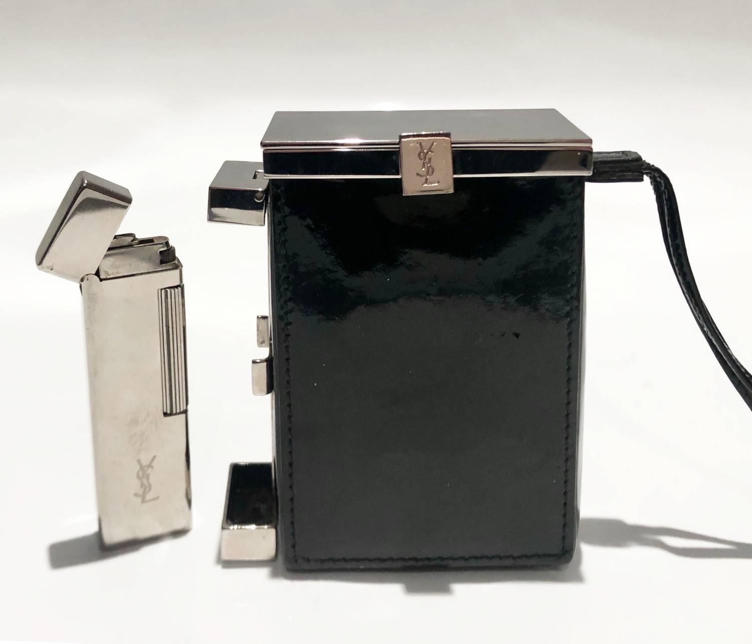 2000s Yves Saint Laurent Smoking Box with Lighter  1