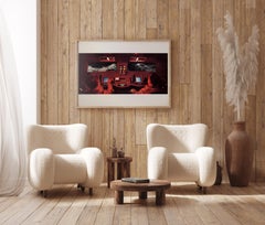 Affiche italienne du film Jumbo, 2001 A Space Odyssey, 1968, style cockpit