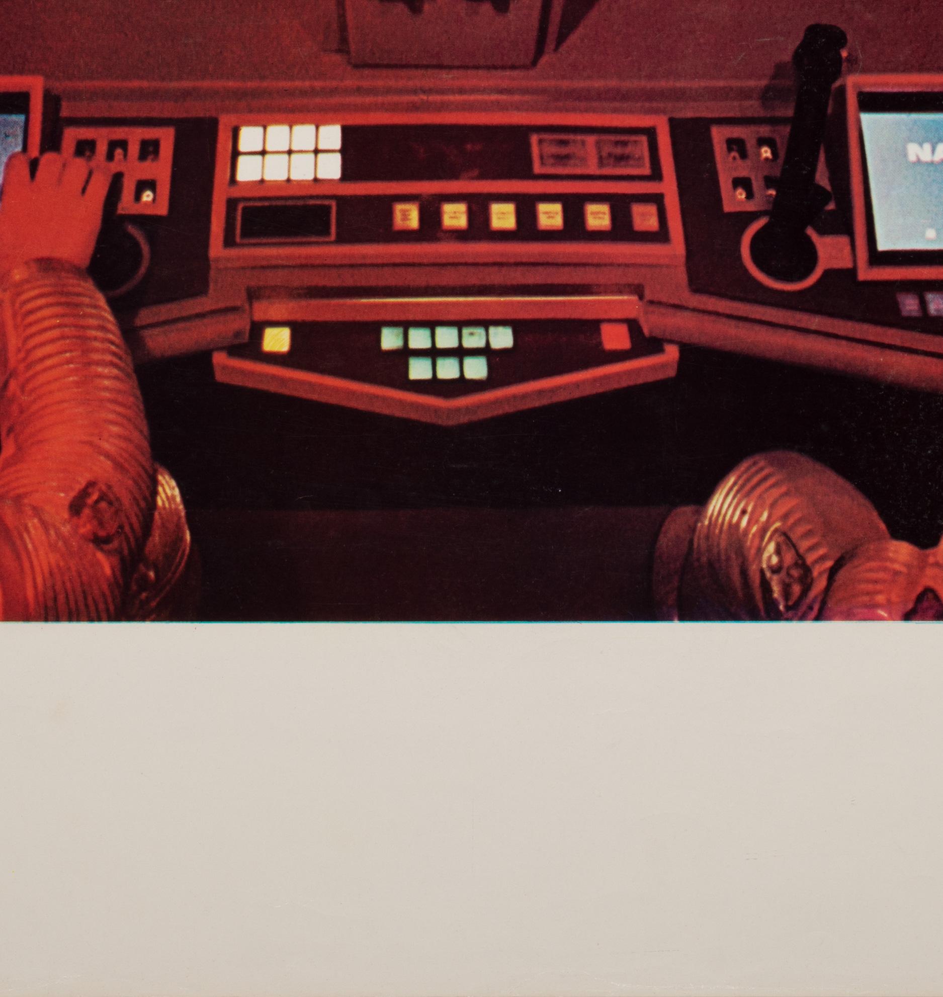 2001 A Space Odyssey 1968 Italian Jumbo Film Still Poster Cockpit Style For Sale 1
