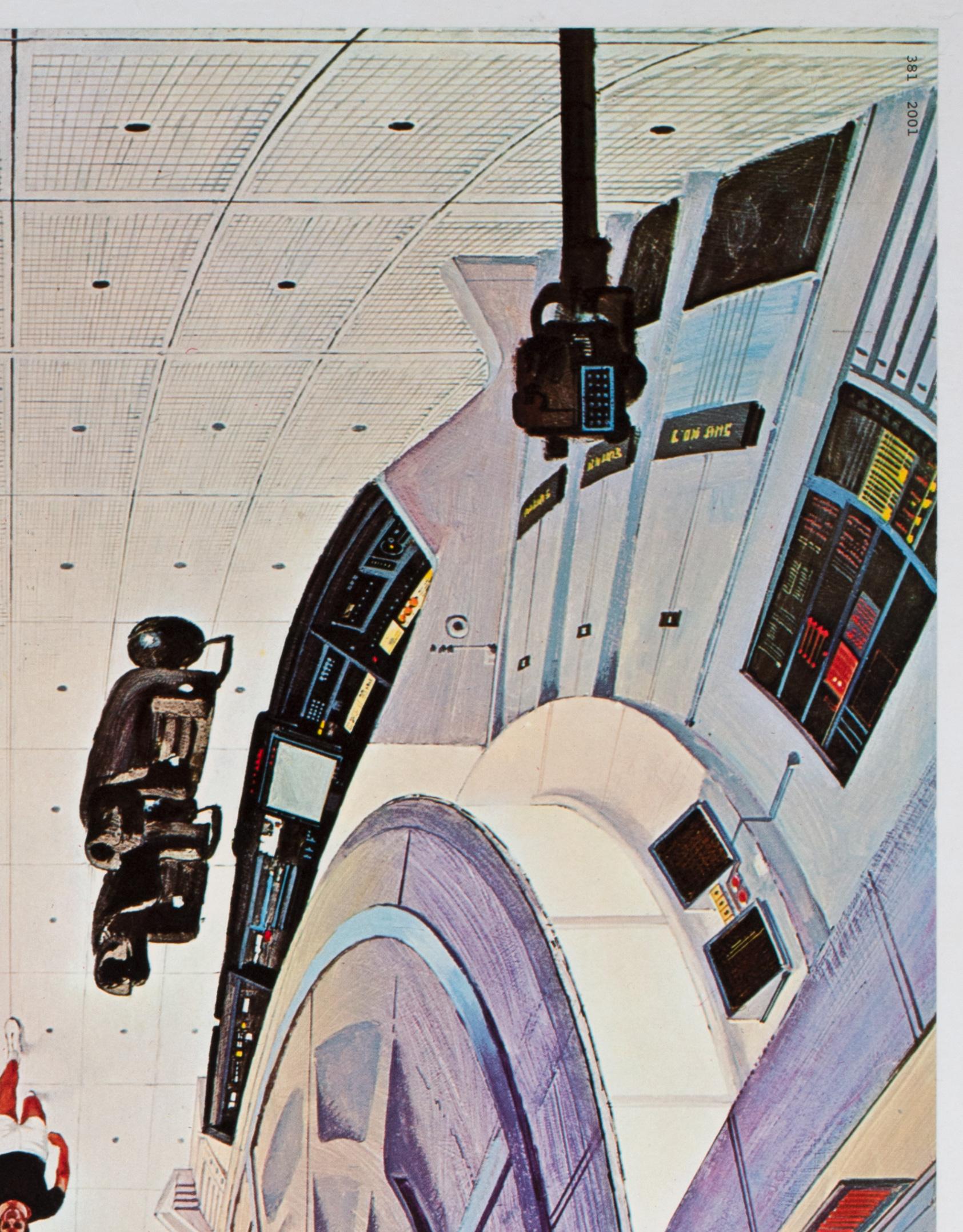 2001 A Space Odyssey 1968 Personality Poster, Bob McCall In Excellent Condition For Sale In Bath, Somerset