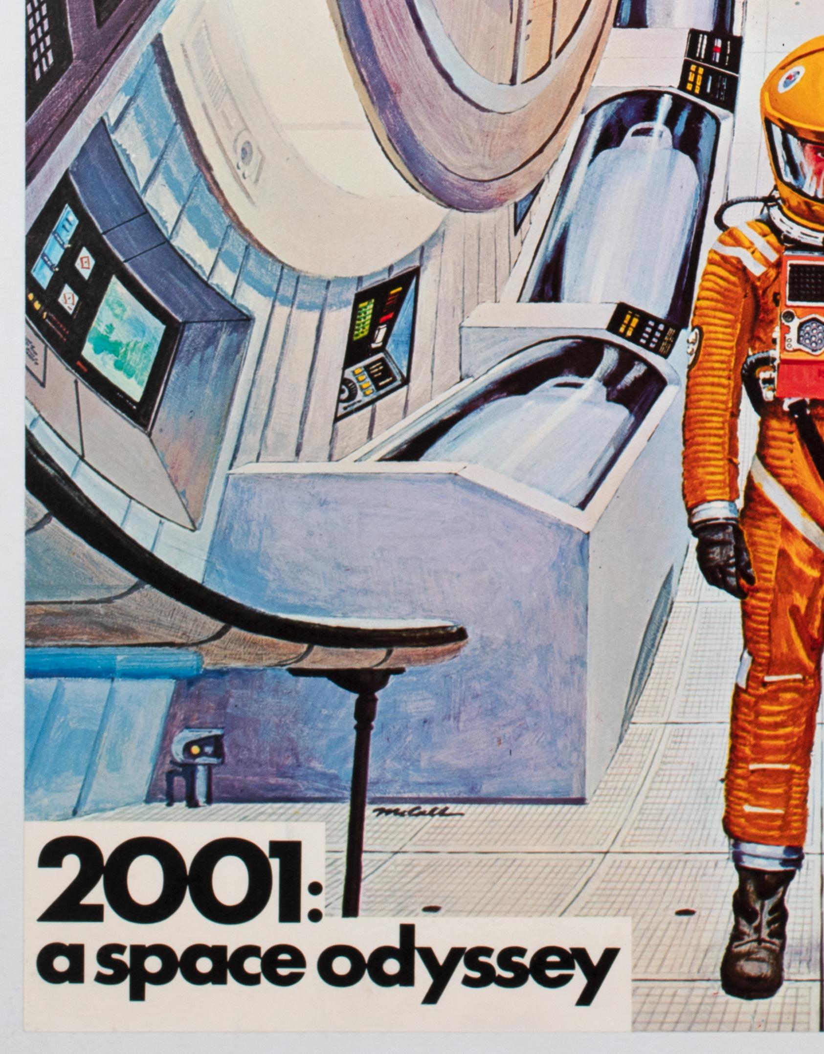 2001 A Space Odyssey 1968 Personality Poster, Bob McCall For Sale 1