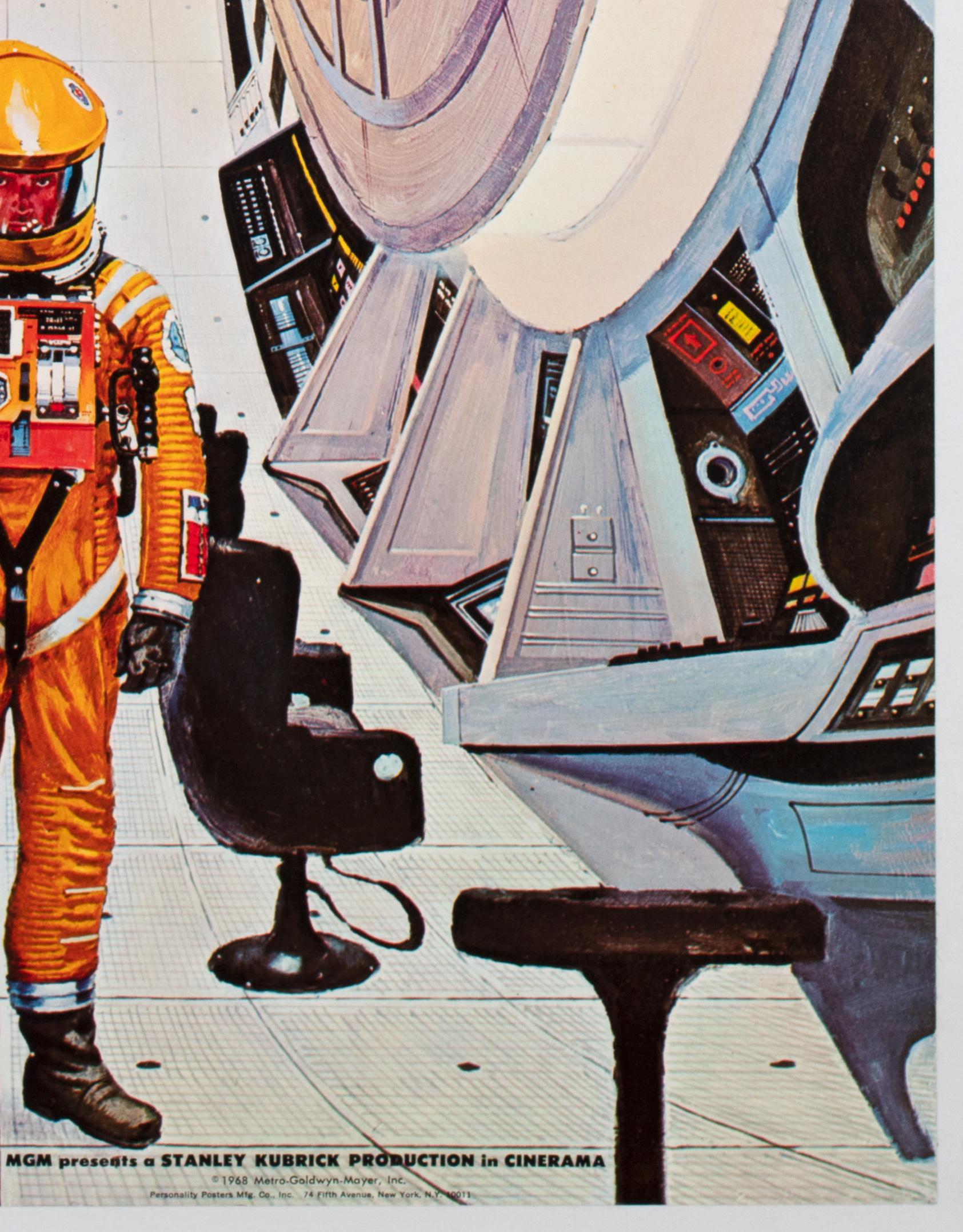 2001 A Space Odyssey 1968 Personality Poster, Bob McCall For Sale 2