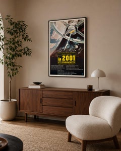 2001 A Space Odyssey 1968 Swedish Film Poster, Bob McCall