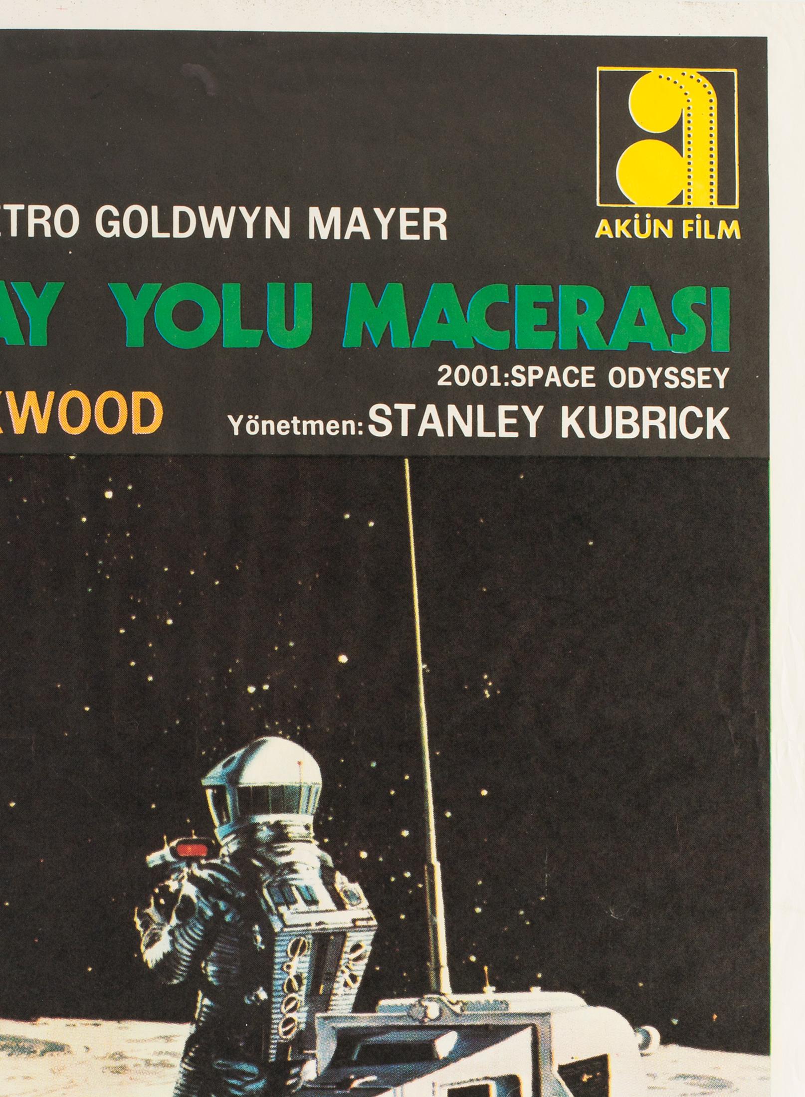 2001: A Space Odyssey 1968 Turkish 1 Sheet Film Poster, McCall In Excellent Condition In Bath, Somerset