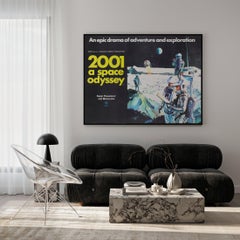 2001 A Space Odyssey 1968 UK Quad Film Movie Poster Style B, Bob McCall