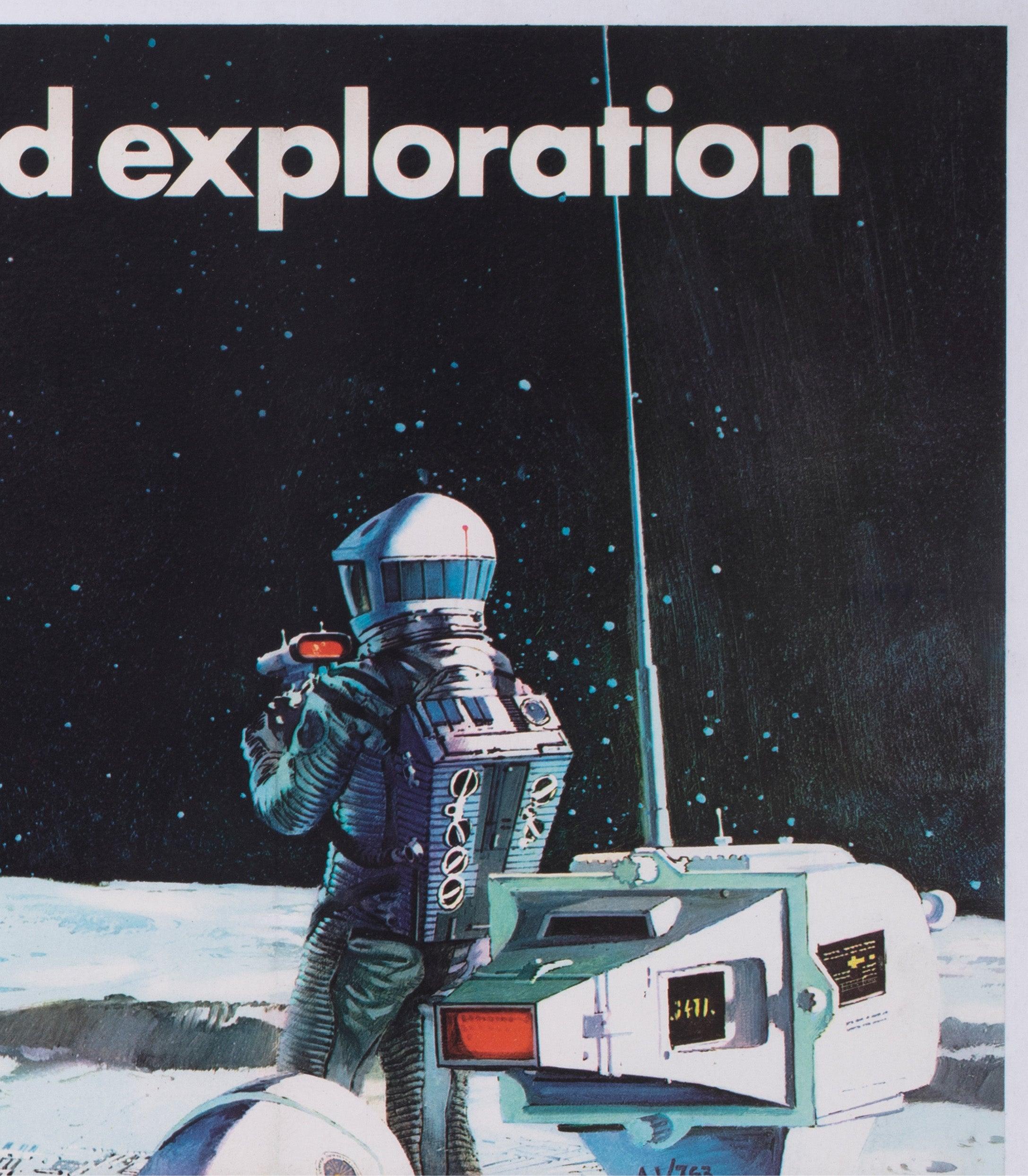 20th Century 2001 A Space Odyssey 1968 UK Quad Film Movie Poster Style B, Bob McCall For Sale