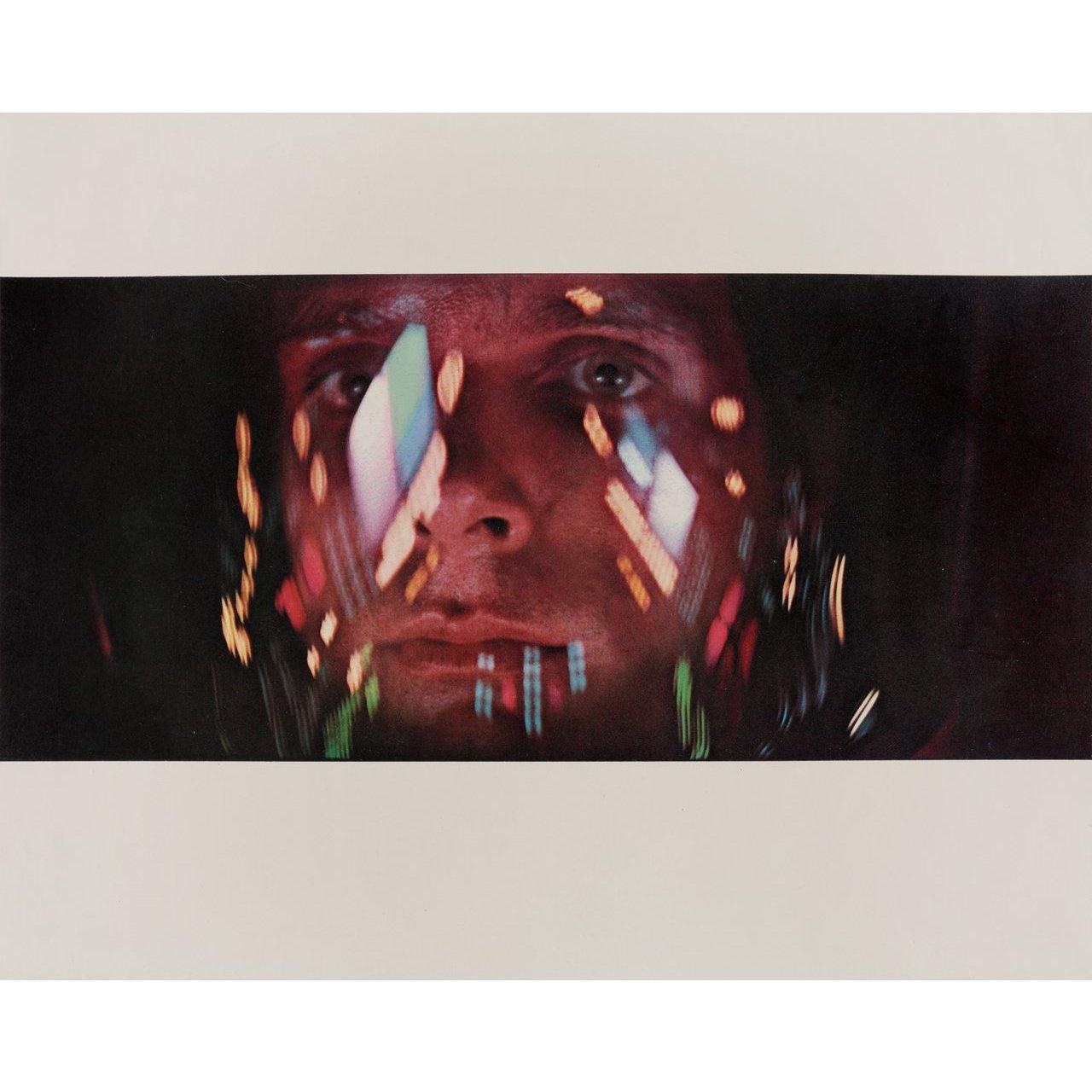 Original 1968 U.S. jumbo color photo for the film 2001: A Space Odyssey directed by Stanley Kubrick with Keir Dullea / Gary Lockwood / William Sylvester / Daniel Richter. Fine condition, linen-backed. This photo has been professionally linen-backed.