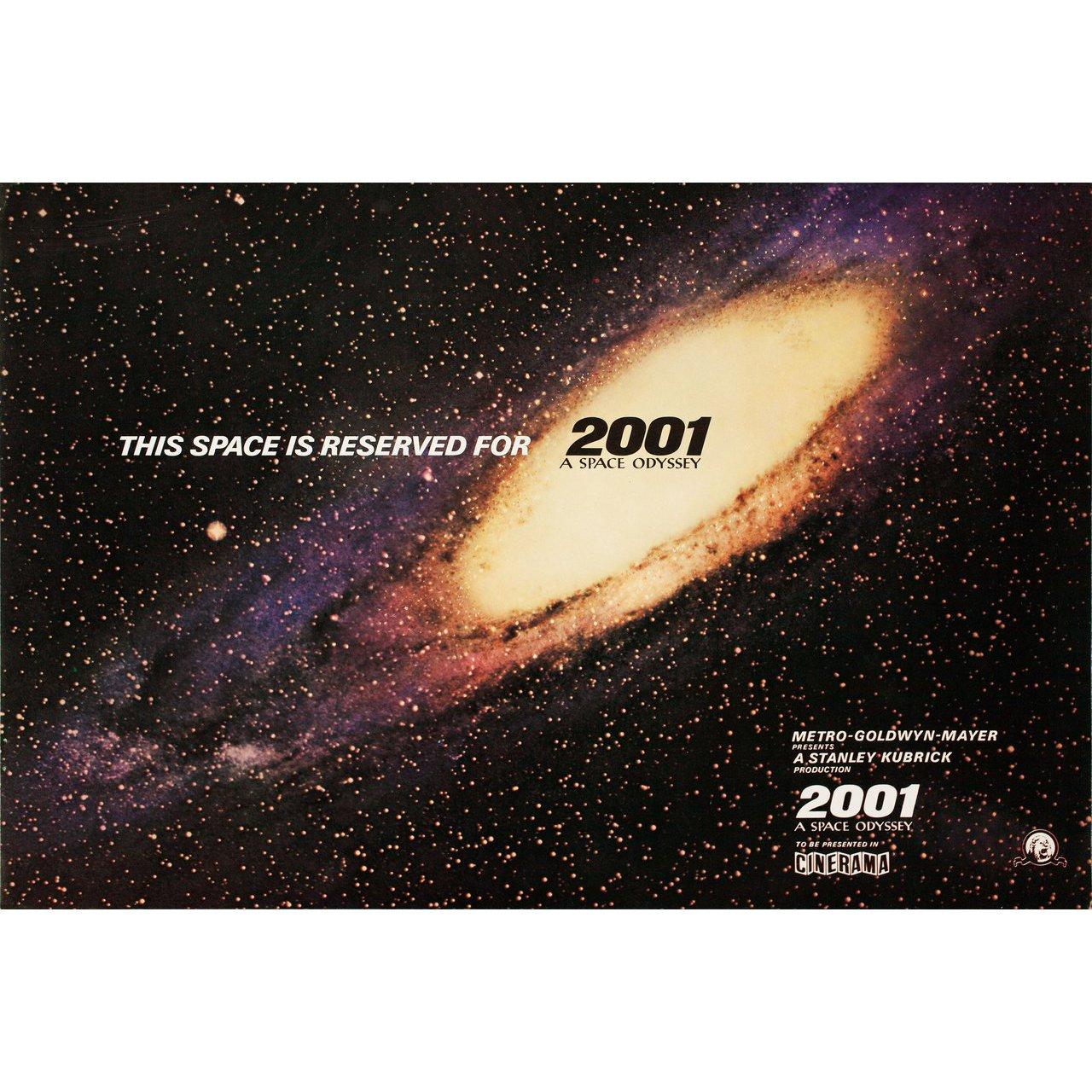 Original 1968 U.S. mini poster for the film 2001: A Space Odyssey directed by Stanley Kubrick with Keir Dullea / Gary Lockwood / William Sylvester / Daniel Richter. Fine condition, rolled. Please note: the size is stated in inches and the actual