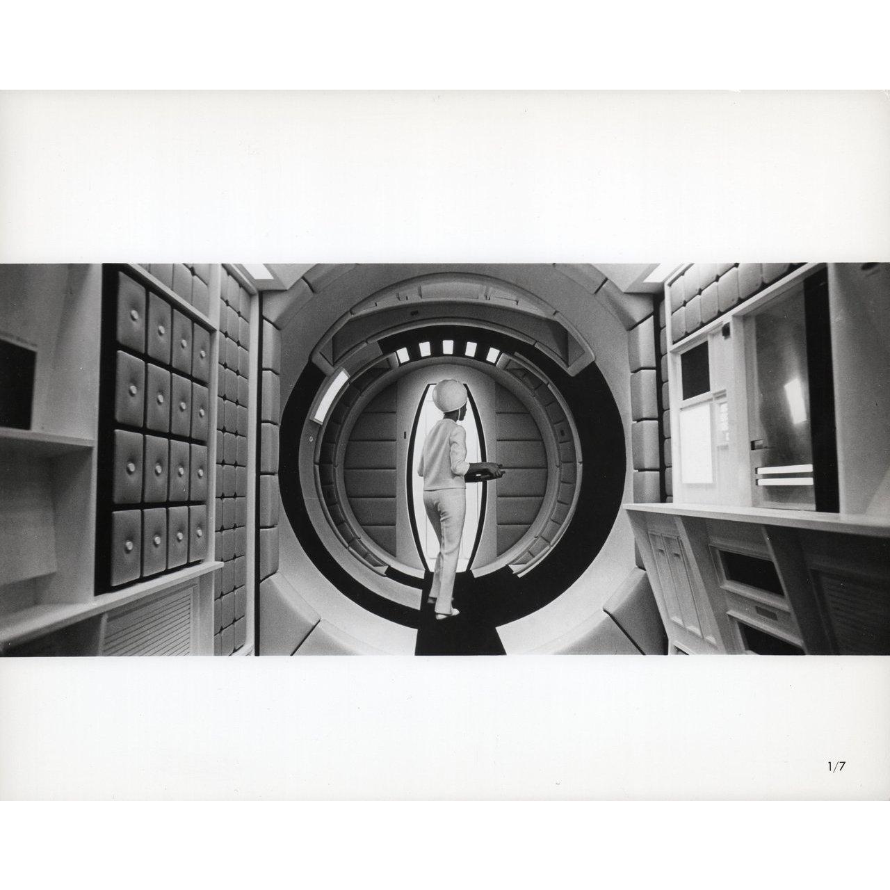 Original 1968 U.S. silver gelatin single-weight photo for the film 2001: A Space Odyssey directed by Stanley Kubrick with Keir Dullea / Gary Lockwood / William Sylvester / Daniel Richter. Fine condition. Please note: the size is stated in inches and