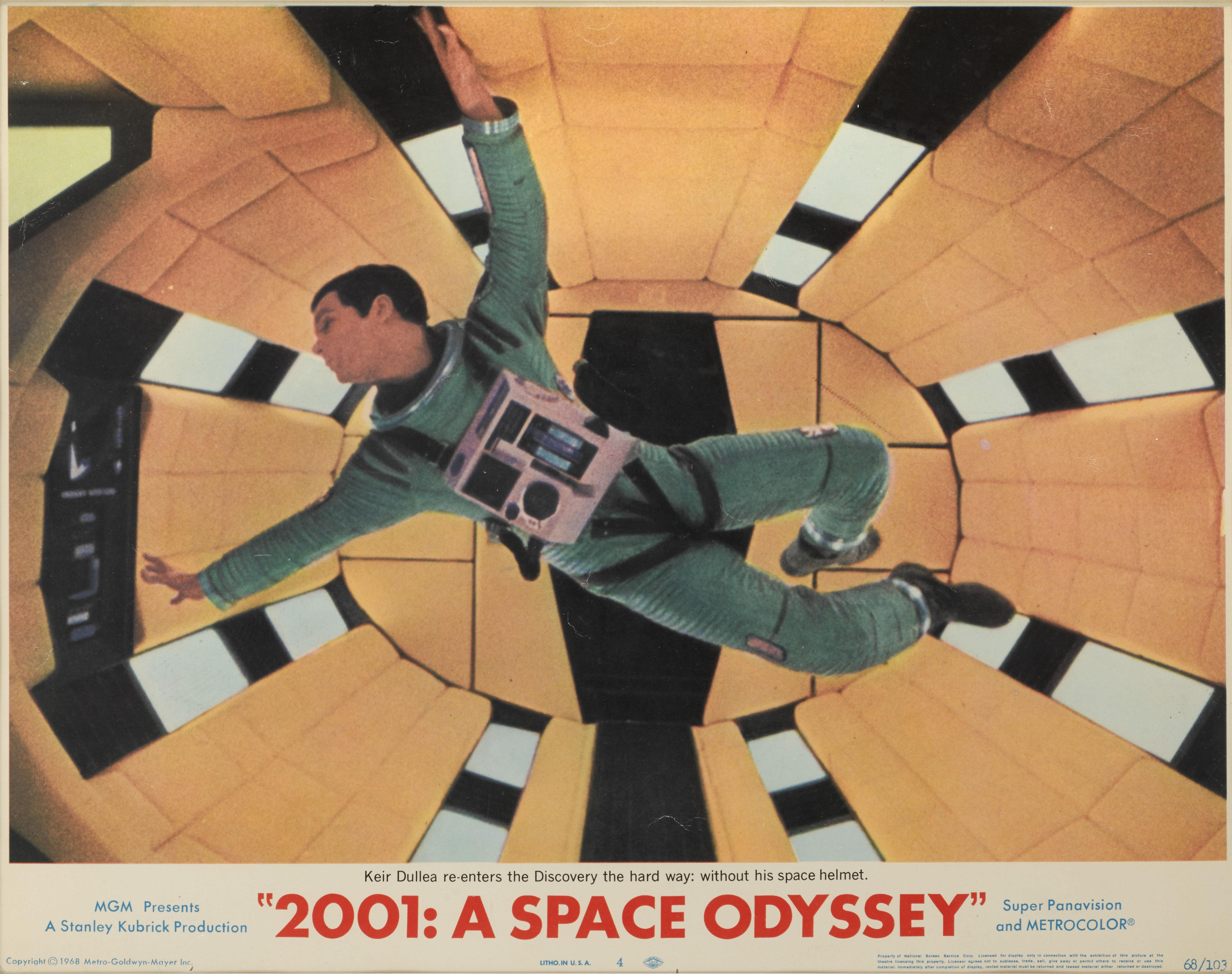 Original US Lobby card number 4 for Stanley Kubrick's 2001: A Space Odyssey.
This lobby card is conservation framed with UV plexiglass in a Tulip wood frame with card mounts and UV plexiglass. The size given is before framing.
This piece would be
