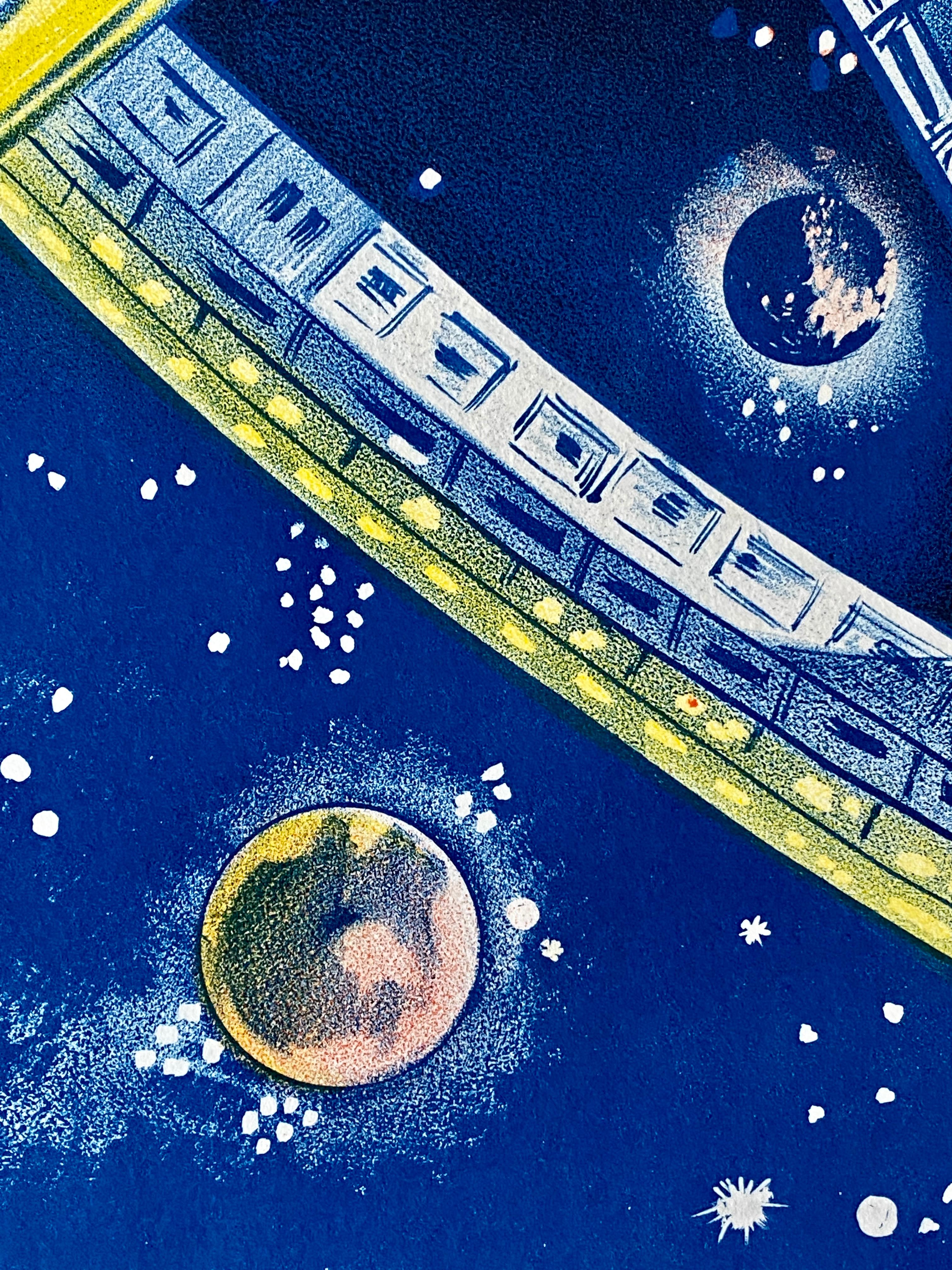 Mid-20th Century '2001: A Space Odyssey' Original Vintage Australian Daybill Movie Poster, 1968
