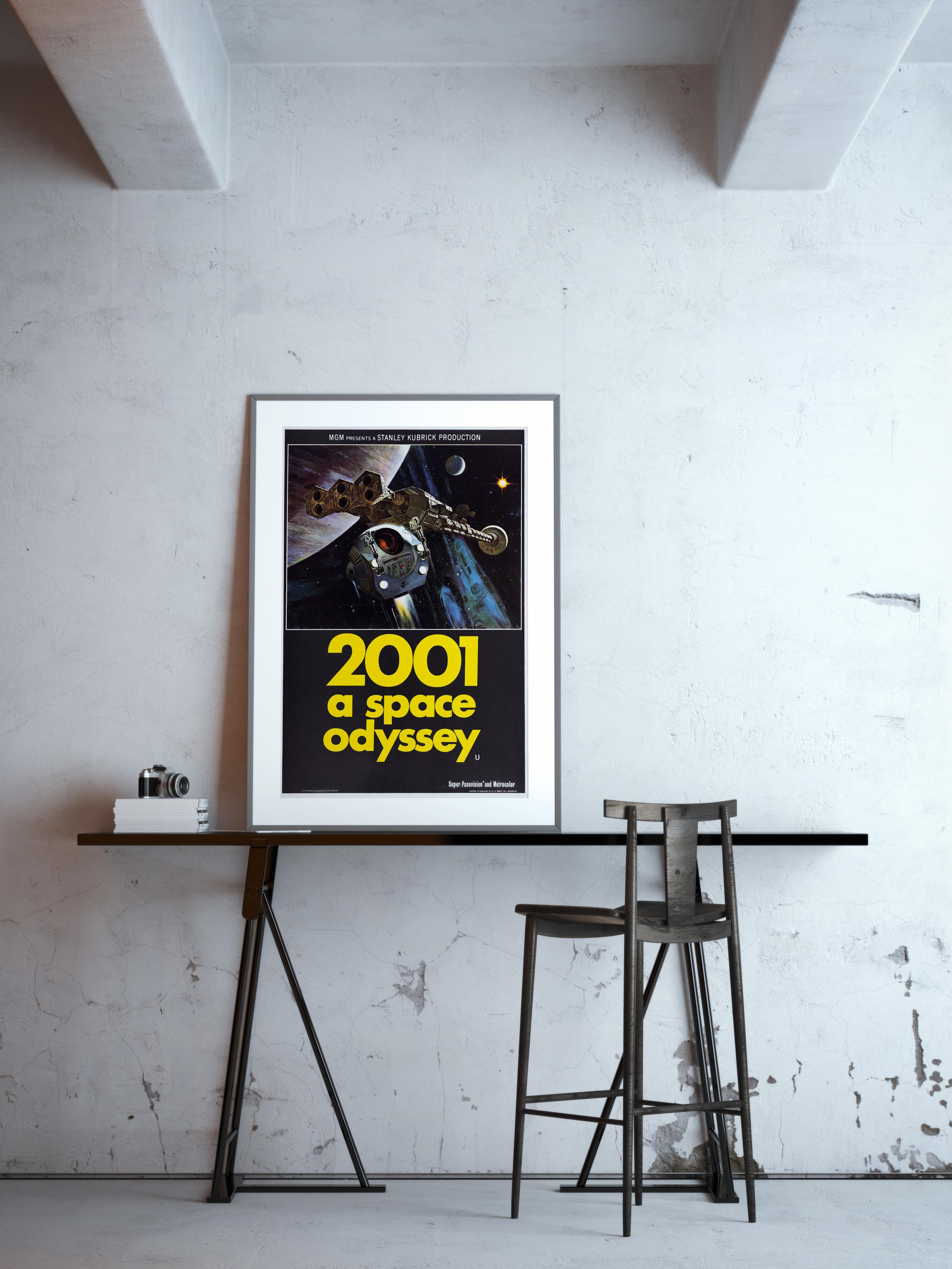 Space Age Poster cinematografico originale di '2001: A Space Odyssey', Regno Unito, 1968 in vendita
