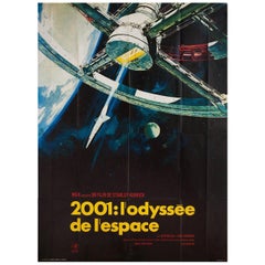 2001 A Space Odyssey R1970s French Grande Film Poster